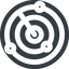 Left, wide, solid, circle, gps, place, radar, localisation, radar-alt, radar-alt-wide, sonar icon