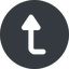 Right, wide, solid, circle, sign, confirm, arrow, key, submit, send, return, enter, return-sign, return-sign-wide icon