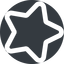 Right, normal, wide, solid, circle, star, rate, rating, star-wide, favorite icon
