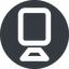 Right, wide, solid, circle, youtube, video, camera, film, movie, videocamera, videocamera-wide icon