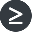 Wide, solid, circle, horizontal, mirror, symbol, less, math, mathematics, greater, than, greater-than, less-than, greater-than-equal, less-than-equal, comparison, inequality, mathematical, smaller, bigger, less-than-equal-wide, equal, maths icon