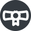 Wide, solid, circle, university, diploma, degree, college, education, graduated, graduate, diploma-wide icon