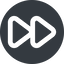 Up, wide, solid, circle, video, play, forward, backward, mp3, player, pause, forward-wide icon