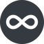 Wide, solid, circle, symbol, math, mathematics, mathematical, infinity, always, infinite, maths, loop, infinity-wide icon