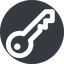 Up, wide, solid, circle, unlocked, unlock, locked, lock, key, access, security, key-alt-wide icon