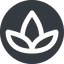 Wide, solid, circle, spa, zen, lotus, flower, lotus-wide icon