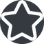 Up, normal, wide, solid, circle, star, rate, rating, star-wide, favorite icon