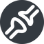 Wide, solid, circle, plug, brain, synapse, neuron, joint, memory, receptor, synapse-wide icon