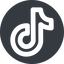 Wide, solid, circle, brand, social, network, tiktok, tik, tok, tik-tok, tiktok-wide icon