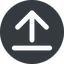 Up, wide, solid, circle, upload, uploaded, uploading, upload-wide icon