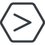 Line, normal, hexagon, horizontal, mirror, symbol, less, math, mathematics, greater, than, greater-than, less-than, comparison, inequality, mathematical, smaller, bigger, maths icon