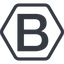Line, normal, hexagon, logo, brand, bootstrap, b, letter, bootstrap-b icon
