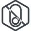 Line, left, normal, hexagon, horizontal, mirror, setting, prohibited, apple, on, off, ios, switch, button, radio icon