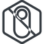 Line, right, normal, hexagon, horizontal, mirror, setting, prohibited, apple, on, off, ios, switch, button, radio icon