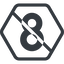 Line, normal, hexagon, prohibited, number, font, digit, 8, eight icon