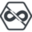 Line, normal, hexagon, symbol, prohibited, math, mathematics, mathematical, infinity, always, infinite, maths, loop, infinity-solid icon