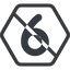Line, normal, hexagon, prohibited, number, font, digit, 6, six, 9, nine icon