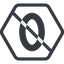 Line, normal, hexagon, prohibited, number, font, digit, zero, nul icon