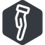 Right, normal, solid, hexagon, horizontal, mirror, healthcare, help, care, gift, hand, giving, giving-hand, love, give icon