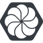 Normal, solid, hexagon, open, flower, collaboration, ecm, alfresco icon