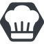 Normal, solid, hexagon, hat, restaurant, chef, cooking, kitchen, cook, chef-hat, chef-hat-solid icon