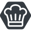Normal, solid, hexagon, hat, restaurant, chef, cooking, kitchen, cook, chef-hat icon
