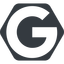 Up, normal, solid, hexagon, logo, google, g, google-logo icon