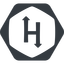 Up, normal, solid, hexagon, logo, brand, programming, developer, hacker, rank, challenges, hackerrank, company icon