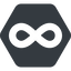 Normal, solid, hexagon, symbol, math, mathematics, mathematical, infinity, always, infinite, maths, loop, infinity-solid icon