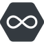 Normal, solid, hexagon, symbol, math, mathematics, mathematical, infinity, always, infinite, maths, loop icon