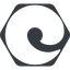 Normal, solid, hexagon, logo, brand, javascript, html, browser, internet, microsoft, edge, microsoft-edge-alt icon