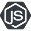 Normal, solid, hexagon, javascript, js, web, dev, programming, language, development, node.js, node, node-js, npm, server, nodejs icon