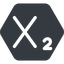 Normal, solid, hexagon, text, editor, subscript icon