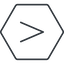 Thin, line, hexagon, horizontal, mirror, symbol, less, math, mathematics, greater, than, greater-than, less-than, comparison, inequality, mathematical, smaller, bigger, less-than-thin, maths icon