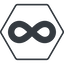 Thin, line, hexagon, symbol, math, mathematics, mathematical, infinity, always, infinite, maths, loop, infinity-solid icon