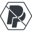 Thin, line, hexagon, logo, brand, paypal, online, payment, prohibited, paypal-logo icon