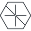 Thin, line, hexagon, plus, add, new, prohibited, plus-thin, create, addition, +, more icon