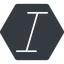Thin, solid, hexagon, text, type, editor, font, typography, italic, font-style, italic-thin icon