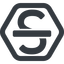 Line, wide, hexagon, text, type, editor, font, typography, font-style, strikethrough, strike, strikethrough-solid icon