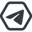 Line, wide, hexagon, logo, brand, message, social, network, messenger, phone, brands, paper, messaging, app, plane, airplane, aeroplane, telegram, submit, send icon