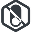 Line, left, wide, solid, hexagon, horizontal, mirror, setting, prohibited, apple, on, off, ios, switch, button, radio, switch-solid icon