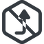 Line, right, wide, hexagon, sign, confirm, horizontal, mirror, arrow, prohibited, key, submit, send, return, enter, return-sign, return-sign-wide icon
