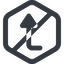 Line, right, wide, hexagon, sign, confirm, arrow, prohibited, key, submit, send, return, enter, return-sign, return-sign-wide icon