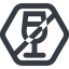 Line, wide, hexagon, glass, horizontal, mirror, prohibited, party, wine, champagne, glass-wine, drink, water, glass-wine-wide icon