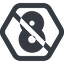 Line, normal, wide, hexagon, prohibited, number, font, digit, 8, eight, eight-wide icon