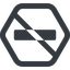 Line, up, wide, hexagon, minus, remove, sub, substract, prohibited, collapse, minus-solid, -, less icon