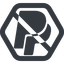 Line, wide, hexagon, logo, brand, paypal, online, payment, prohibited, paypal-logo icon
