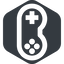 Right, wide, solid, hexagon, horizontal, mirror, game, gaming, games, gamepad, pad, joystick, gamepad-wide icon