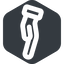 Right, wide, solid, hexagon, horizontal, mirror, healthcare, help, care, gift, hand, giving, giving-hand, love, give, giving-hand-wide icon