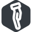 Right, wide, solid, hexagon, healthcare, help, care, gift, hand, giving, giving-hand, love, give, giving-hand-wide icon